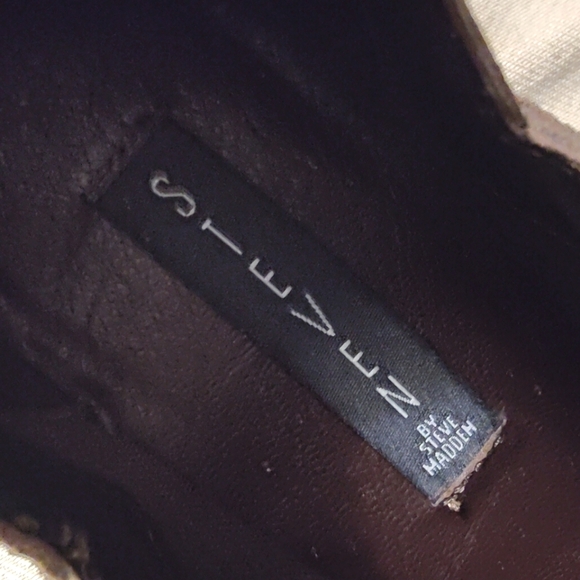 Steven by Steve Madden Dextir Leather Suede Ankle bootie, Sz 9.5 - Picture 6 of 12